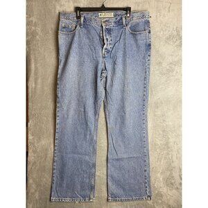 American Eagle Outfitters Womens 18 Long Button Fly Blue Jeans